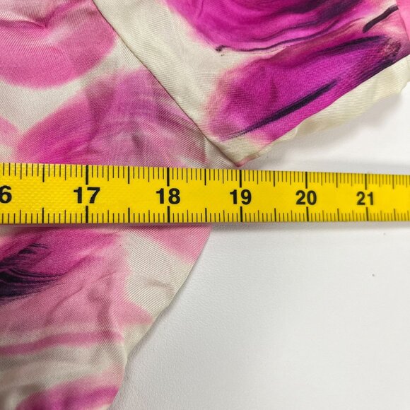 $598 NWOT JOHNNY WAS Jade Silk Blend Floral Ruffles Tiered Midi DRESS Size L - Picture 10 of 12